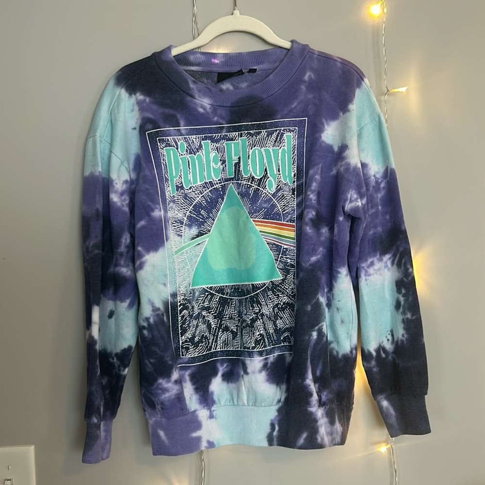 Pink Floyd Tie Dye Crewneck 💿⚡️🎸